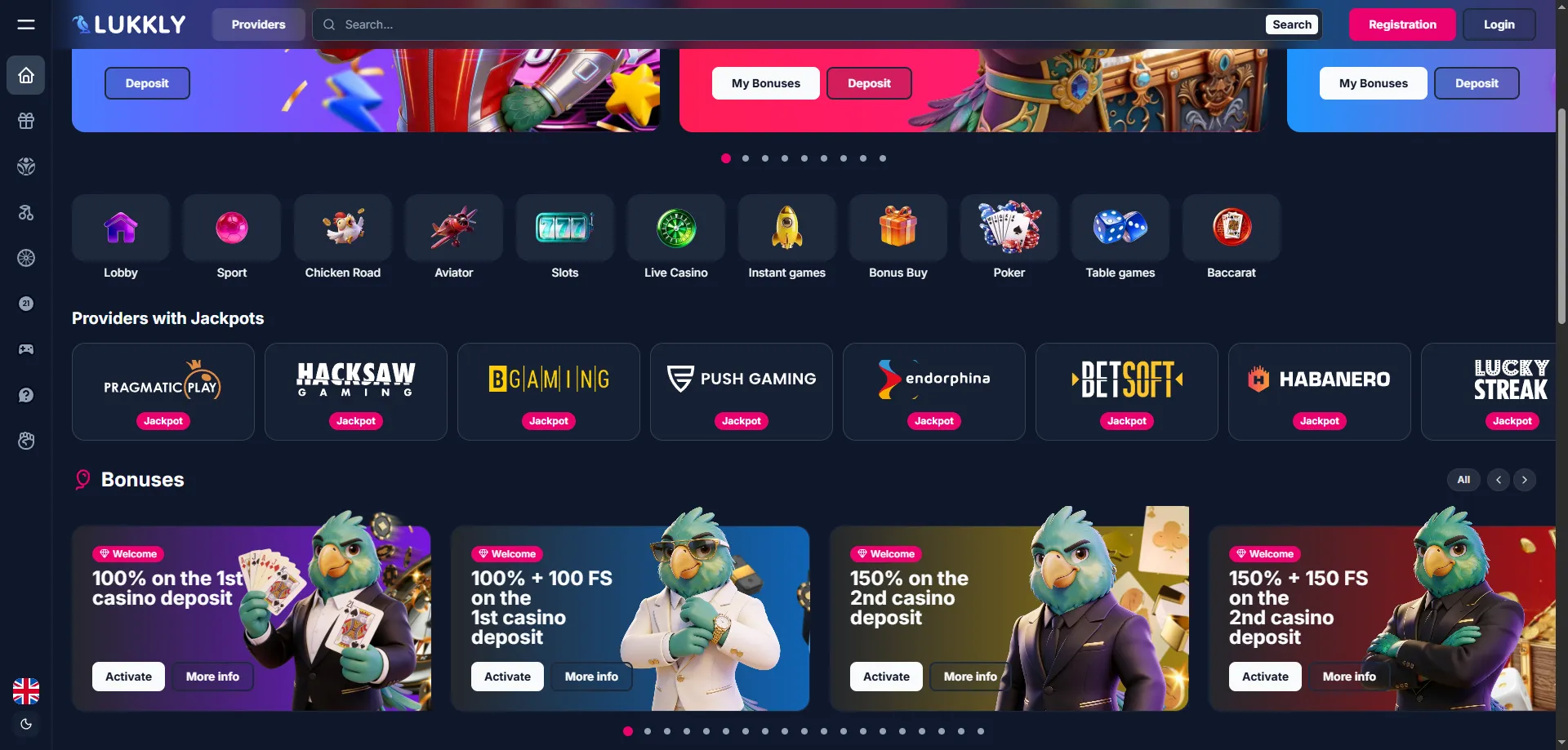 Lukkly Casino live dealer tables — roulette blackjack baccarat